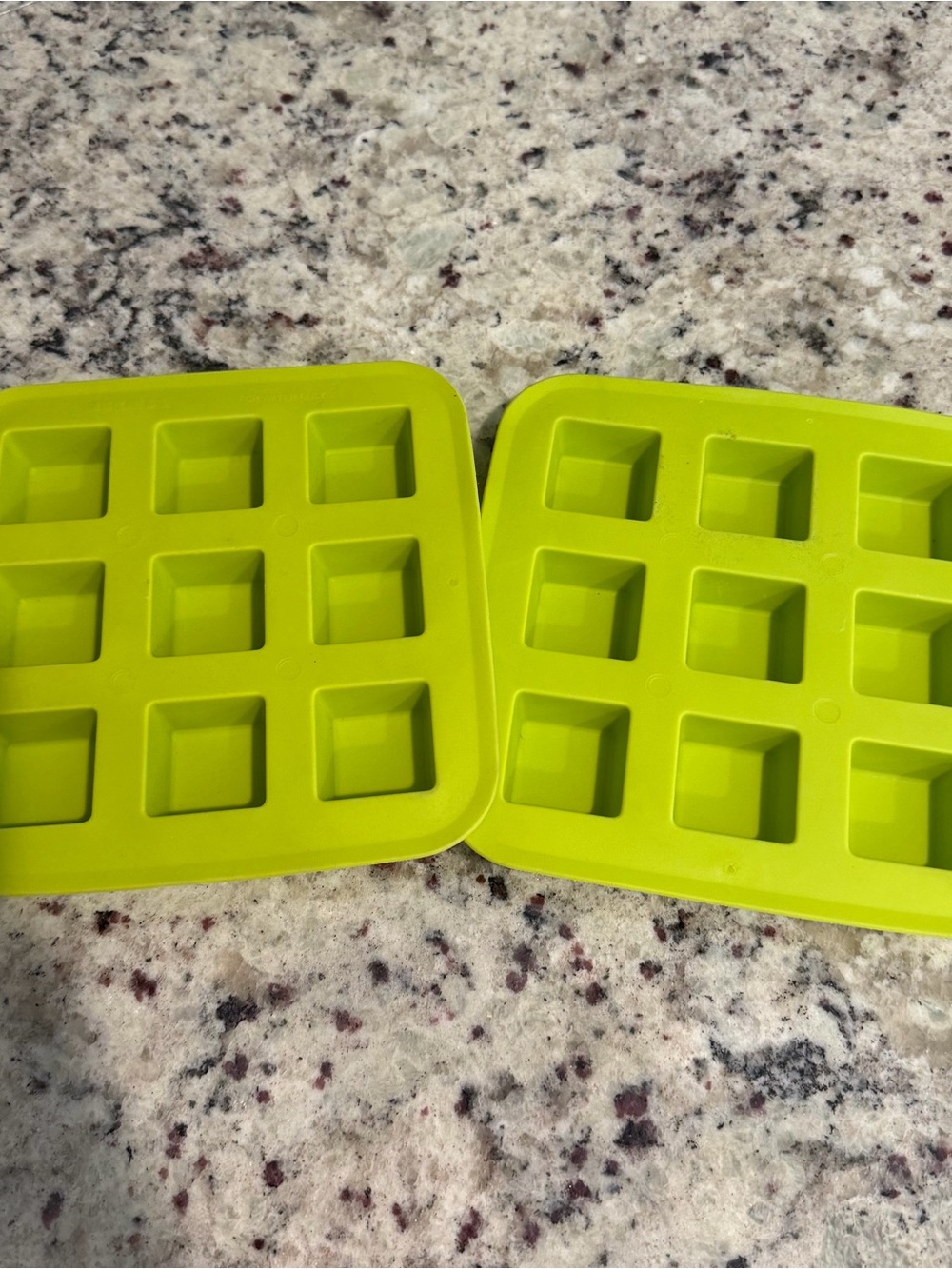 Ikea Lime Green Ice Cube Trays - Set of 2